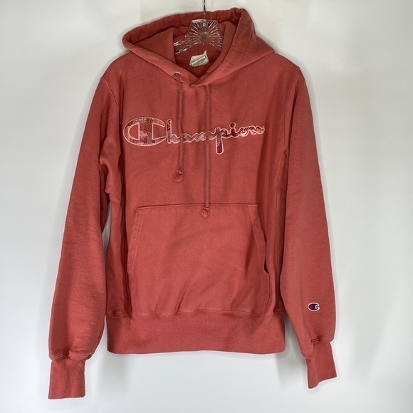 Champion Reverse Weave Graphic Hooded Sweatshirt Size Small - Picture 1 of 9